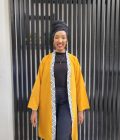 Mustard yellow long sleeves kimono