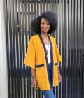 Mustard yellow with dark blue neckline short sleeves kimono