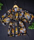 Sunburst printed kimono