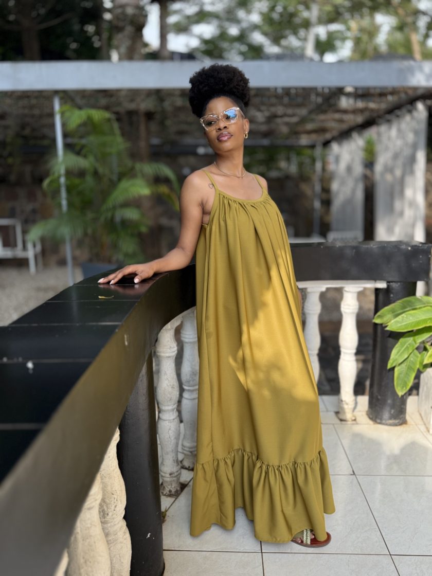 Ava maxi dress (Golden) - Image 4