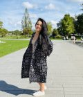 Midi black printed kimono